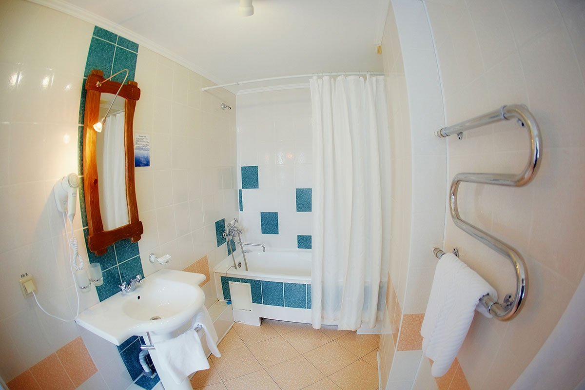 Ванная комната в гостиничном номере